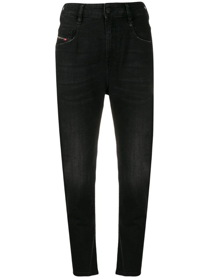 Diesel High-waist Skinny Jeans - Black