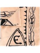 Etro Nautical Print Scarf, Adult Unisex, Nude/neutrals, Silk