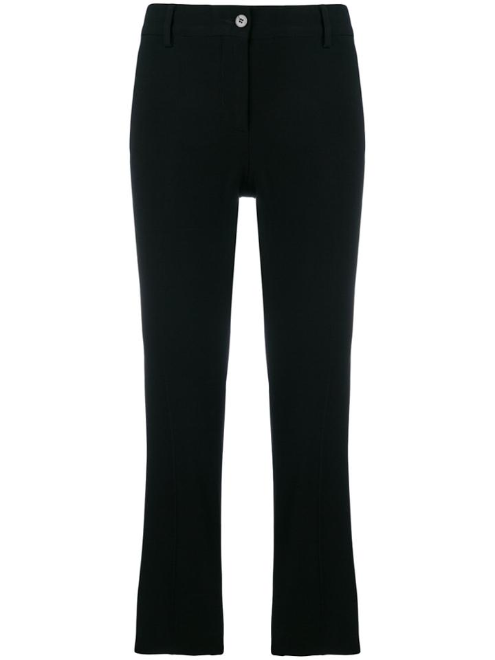 Alberto Biani Classic Cropped Trousers - Black