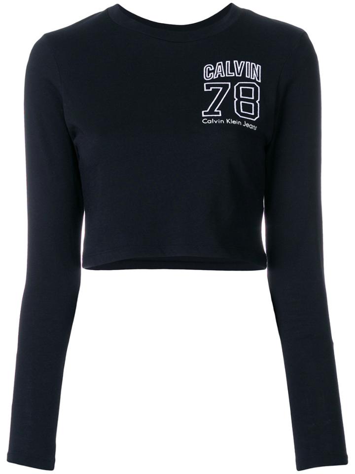 Calvin Klein Logo Embroidered Jumper - Black