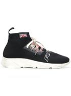Represent Lace Up Racer Trainers - Black