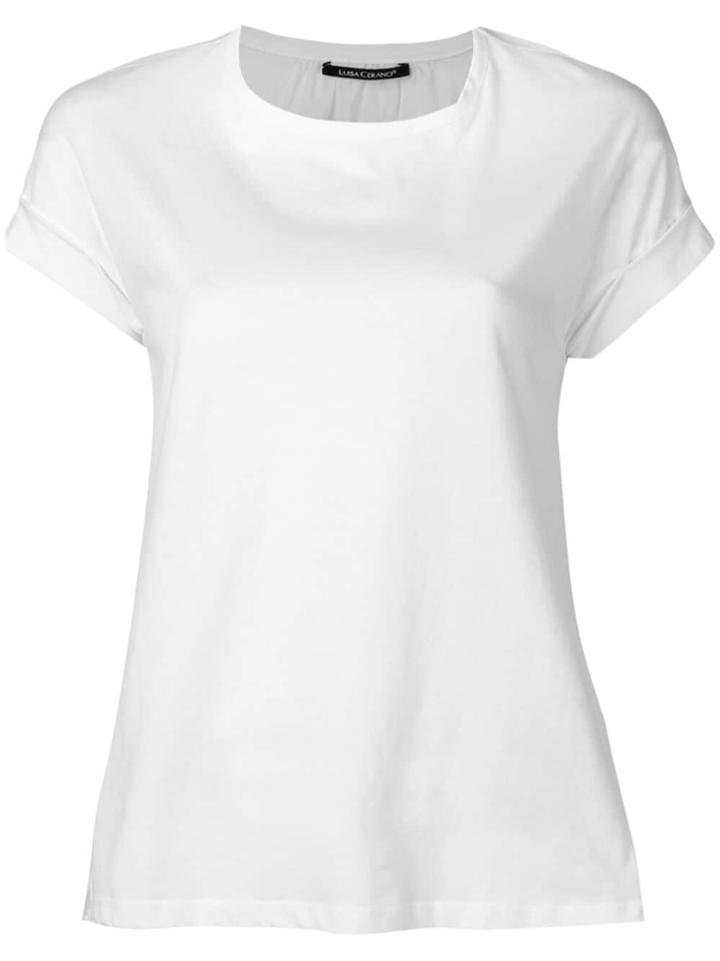 Luisa Cerano Contrast Back T-shirt - White