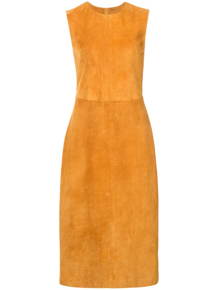 Adam Lippes Fitted Shift Dress - Yellow & Orange