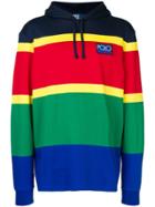 Polo Ralph Lauren Panelled Colour Block Hoodie - Red