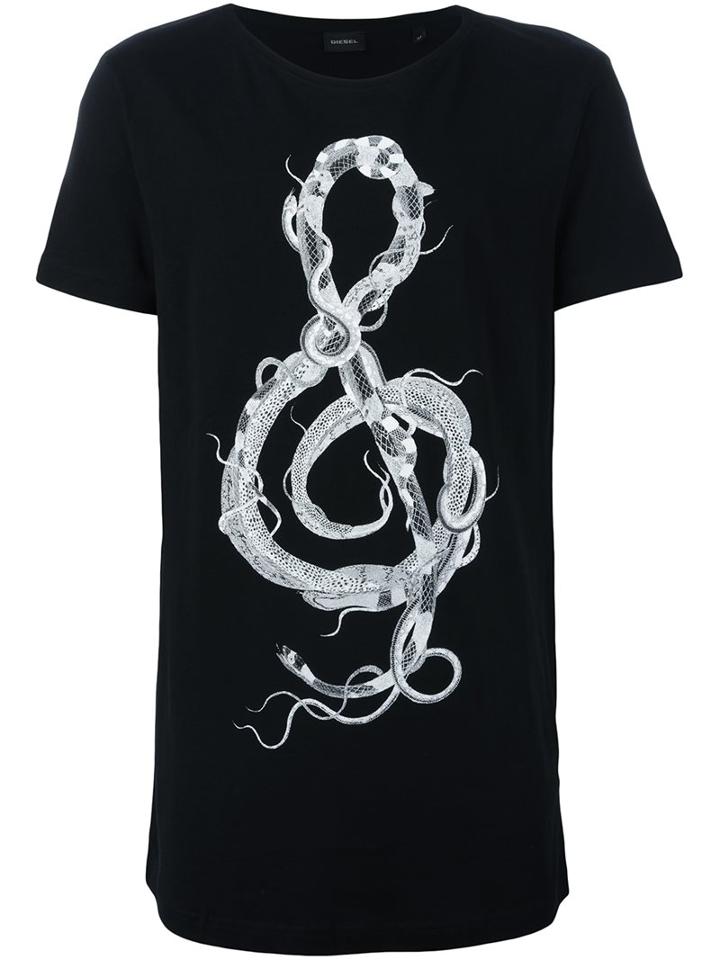 Diesel 'longer Wag' T-shirt