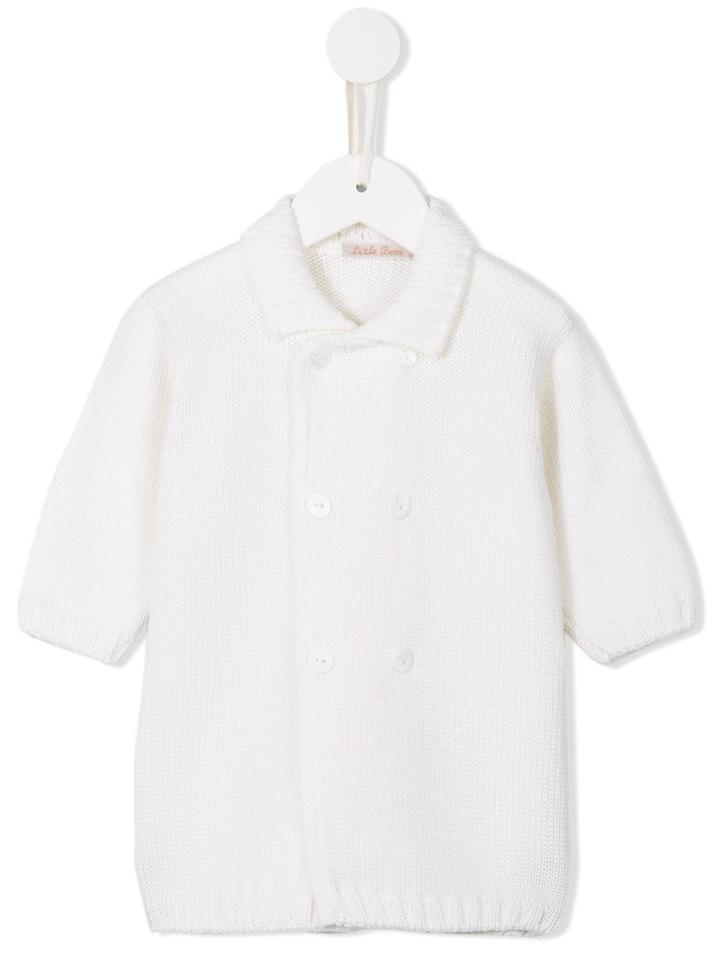 Little Bear - Double Breasted Jumper - Kids - Virgin Wool - 6 Mth, White