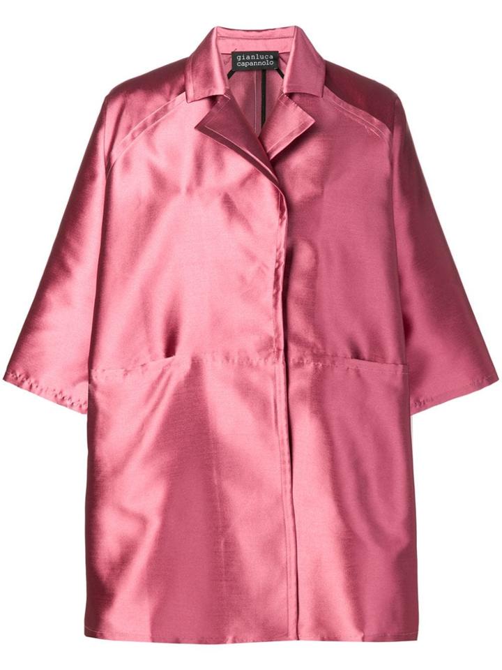 Gianluca Capannolo Oversized Shirt Dress - Pink