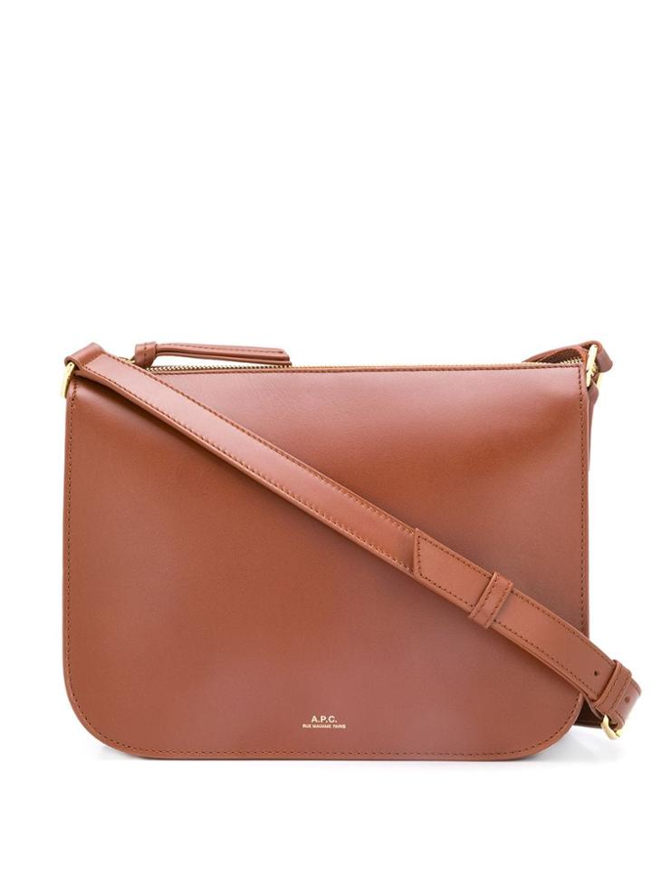 A.p.c. Stephanie Satchel Bag - Brown