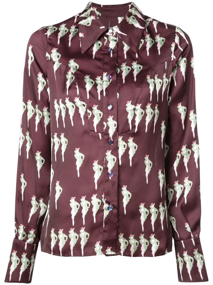 Jill Stuart Electra Print Shirt - Red