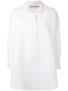 Marni - Oversized Tunic Shirt - Women - Cotton - 48, White, Cotton