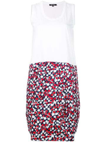 Garpart Contrast Skirt Tank Dress, Women's, Size: Medium, White, Cotton