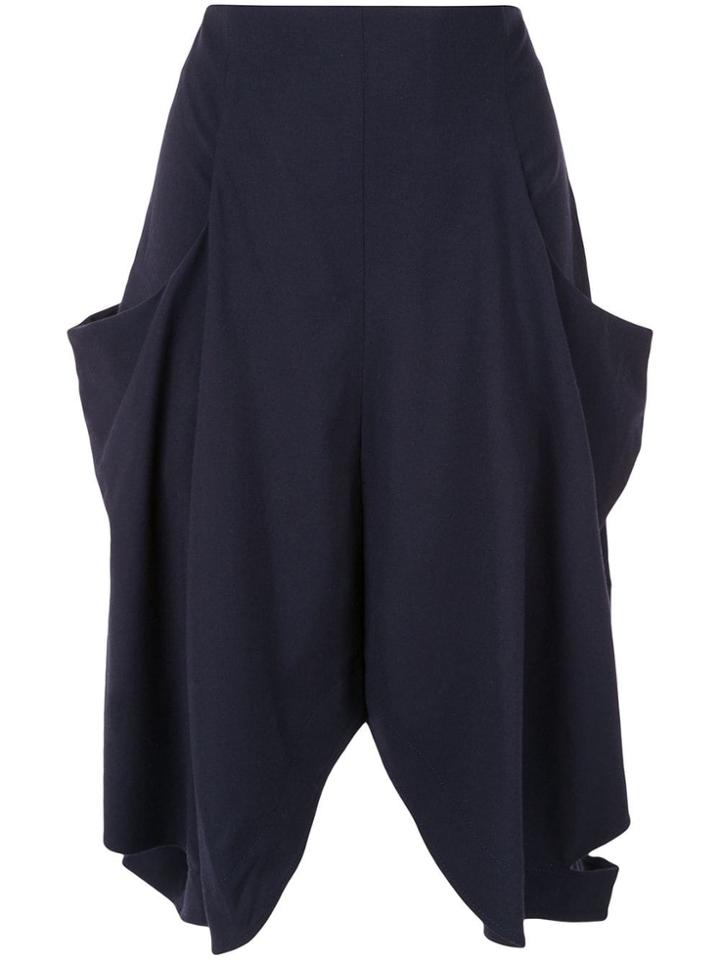 Jw Anderson Slit Detail Shorts - Blue