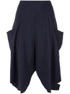 Jw Anderson Slit Detail Shorts - Blue