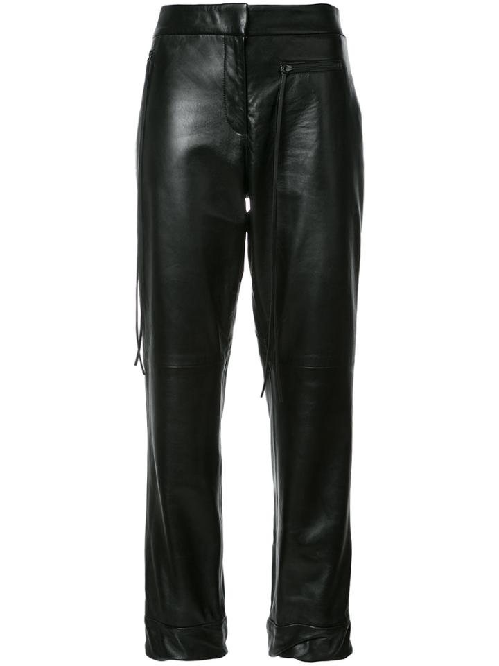 Hellessy Emir Cuffed Hem Cigarette Trousers - Black