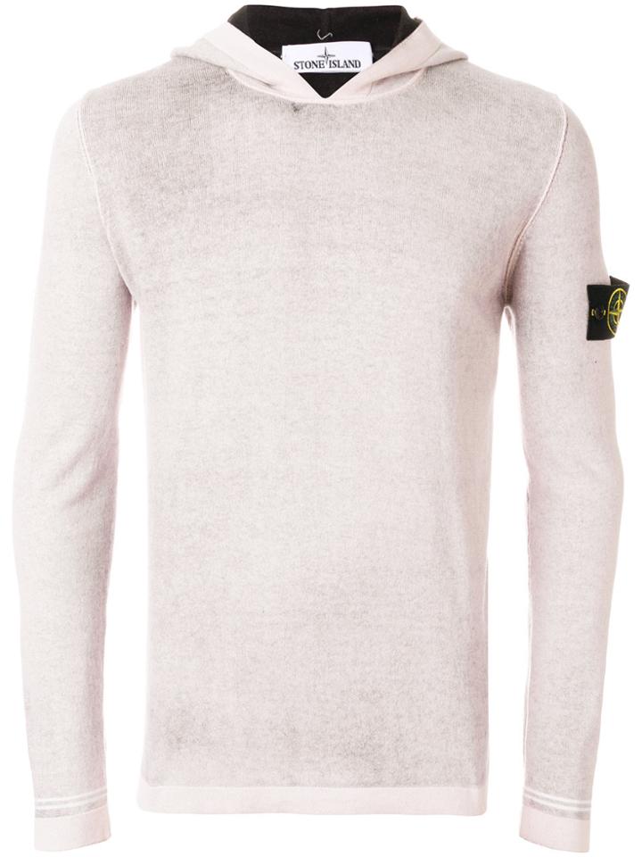 Stone Island Brushed Effect Hoodie - Nude & Neutrals