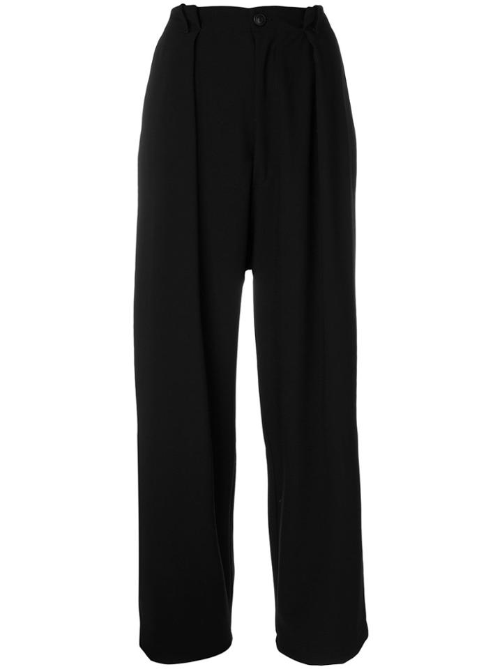 Société Anonyme Big Pleats Trousers - Black