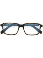 Saint Laurent Eyewear Rectangular Frame Glasses - Brown