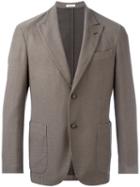 Boglioli - Peaked Lapel Blazer - Men - Cotton/polyamide/spandex/elastane/cupro - 50, Brown, Cotton/polyamide/spandex/elastane/cupro