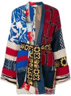 Etro Oversized Pattern Mix Cardigan - Black