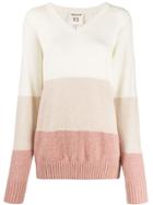 Semicouture Loose-fit Panelled Jumper - Neutrals