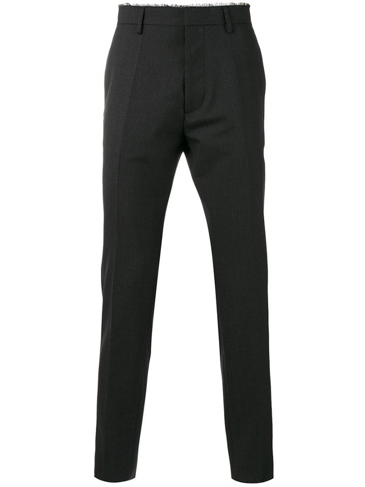 Dsquared2 - Checked Trousers - Men - Virgin Wool - 44, Black, Virgin Wool