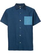 A.p.c. Contrast Chest Pocket Denim Shirt - Blue