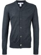 Comme Des Garçons Shirt V-neck Cardigan, Men's, Size: Xl, Grey, Wool
