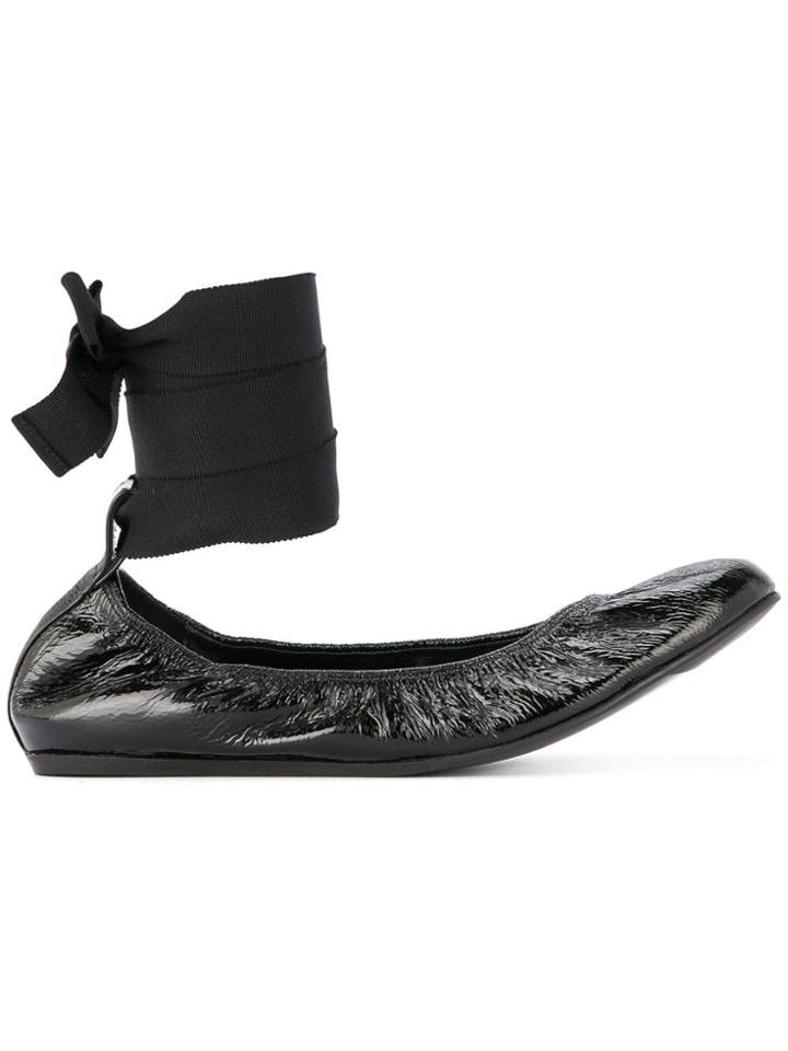 Lanvin Ballerina With Ankle Strap' - Black