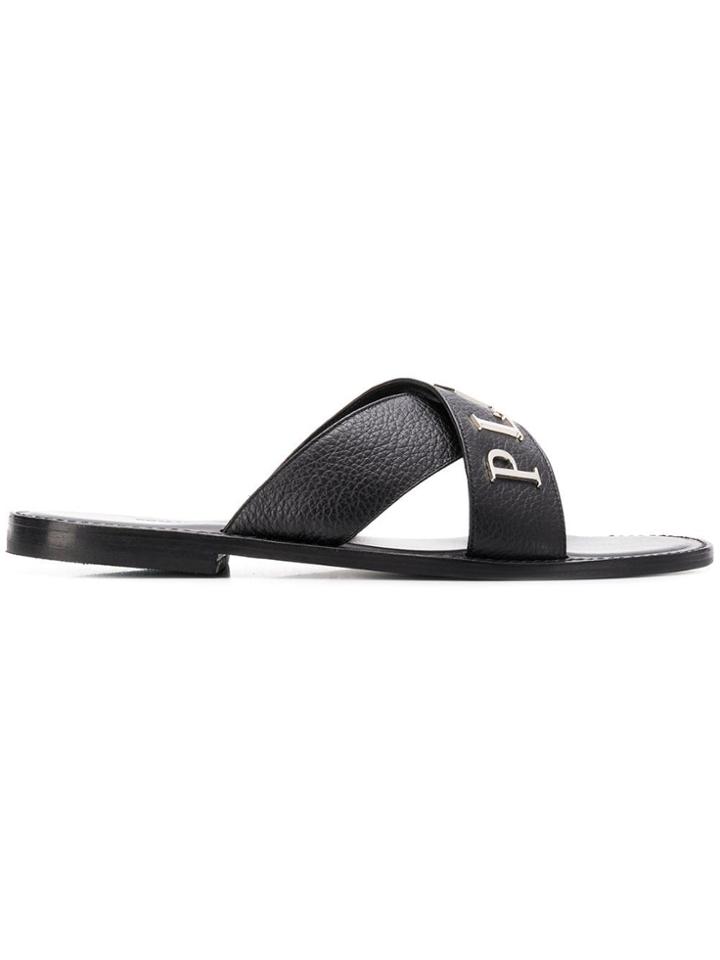 Philipp Plein Logo Slides - Black
