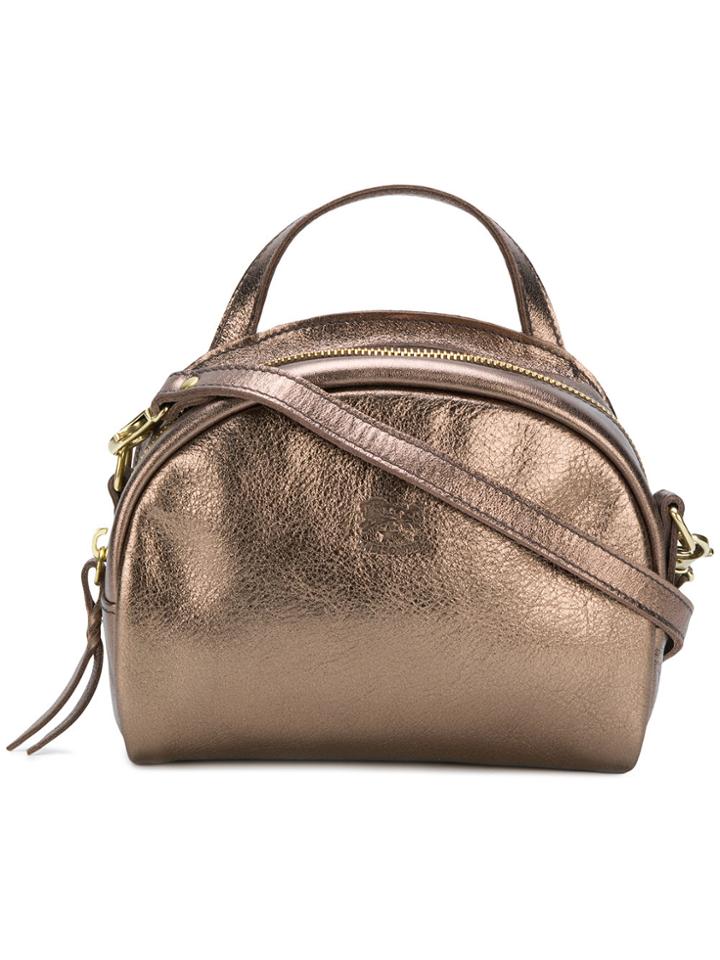 Il Bisonte Mini Rounded Crossbody Bag - Metallic