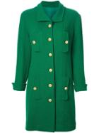 Chanel Vintage Single Breasted Coat - Green