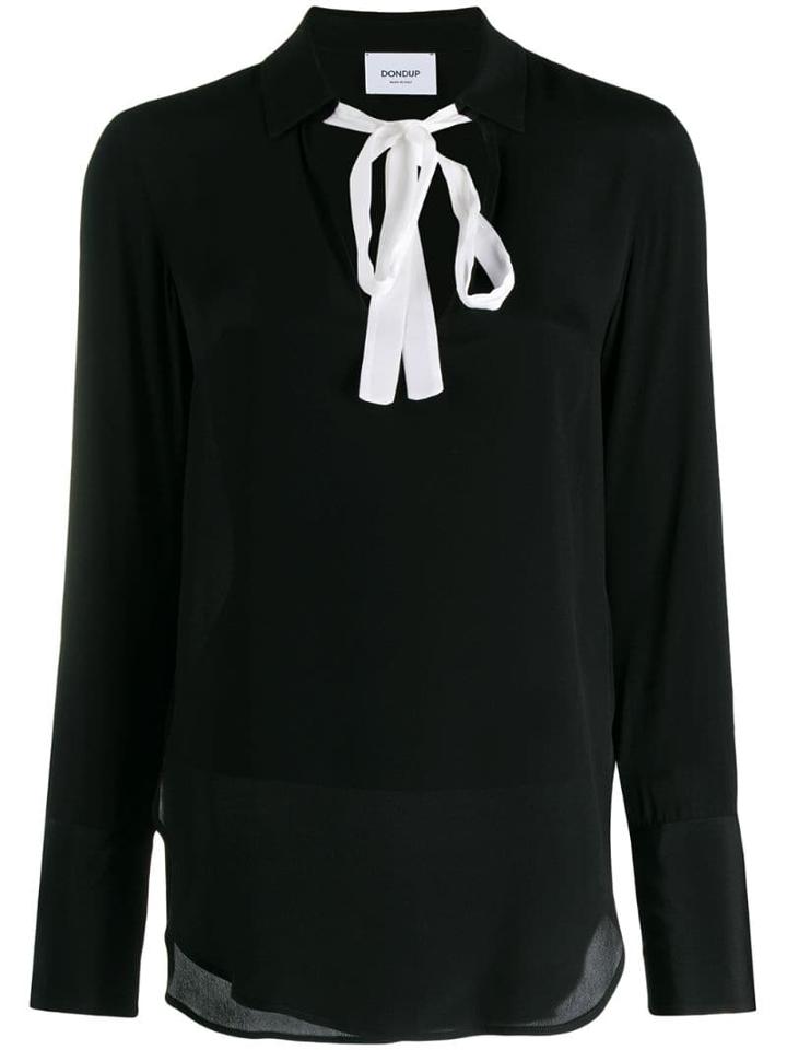 Dondup Two-tone Blouse - Black
