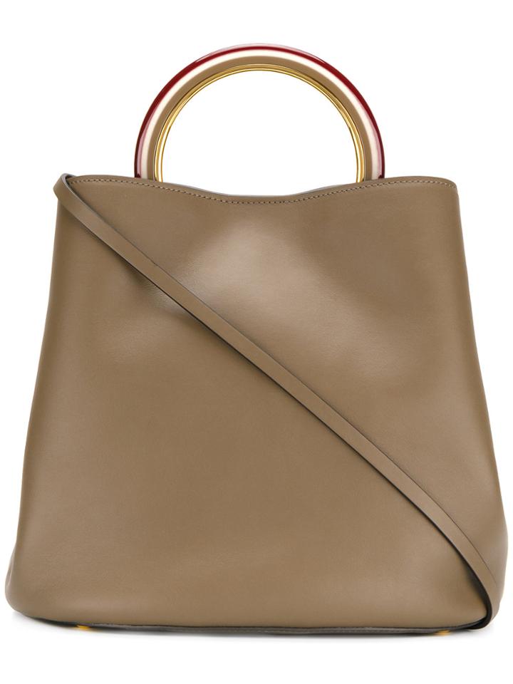 Marni Pannier Tote Bag - Green