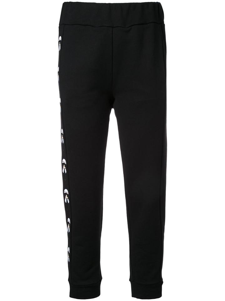 Fendi 'karl Loves Fendi' Joggers - Black