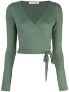 Reformation Petalo Blouse - Green