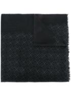 Brioni Printed Scarf, Women's, Black, Cashmere