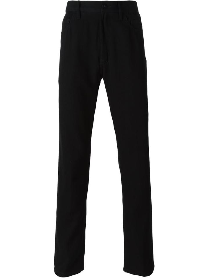 Ann Demeulemeester Five Pocket Design Trousers, Men's, Size: Small, Black, Cotton/virgin Wool