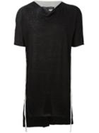 Cedric Jacquemyn Basic T-shirt, Men's, Size: 48, Black, Linen/flax