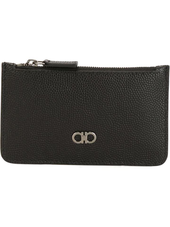 Salvatore Ferragamo Gancini Coin Purse - Black
