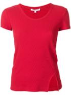 Helmut Lang Ribbed T-shirt - Red