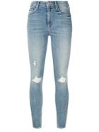 Mother Hw Looker Cropped Jeans - Blue