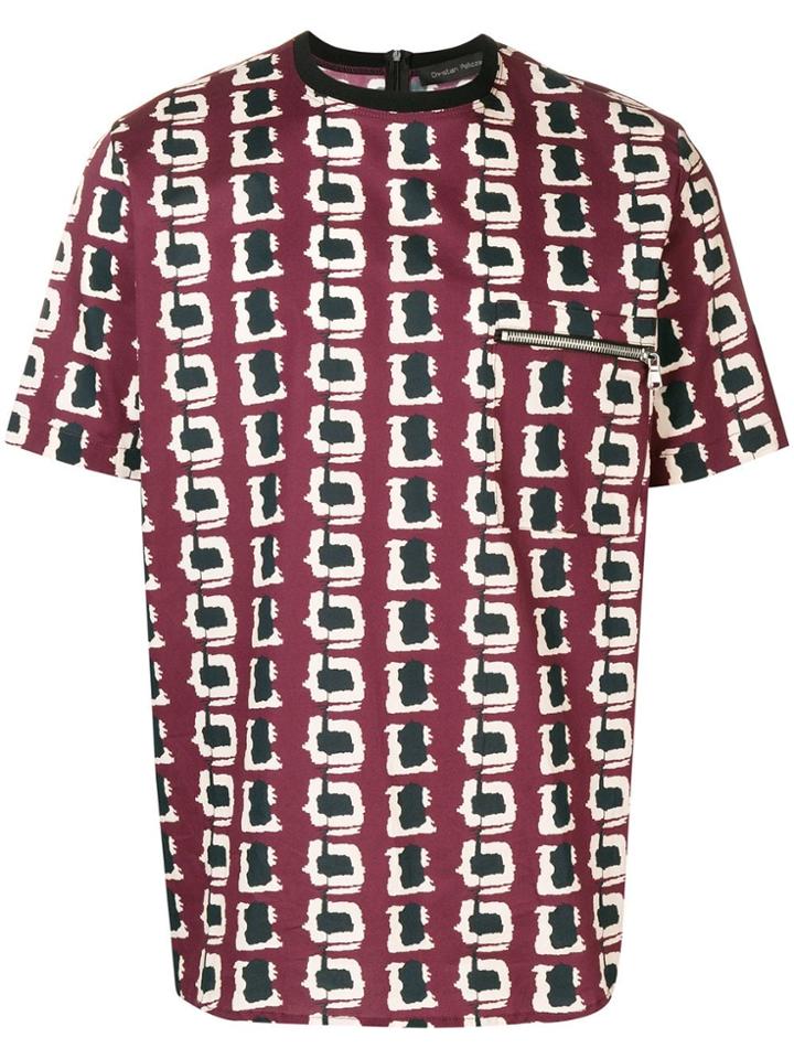 Christian Pellizzari Graphic Print T-shirt - Red