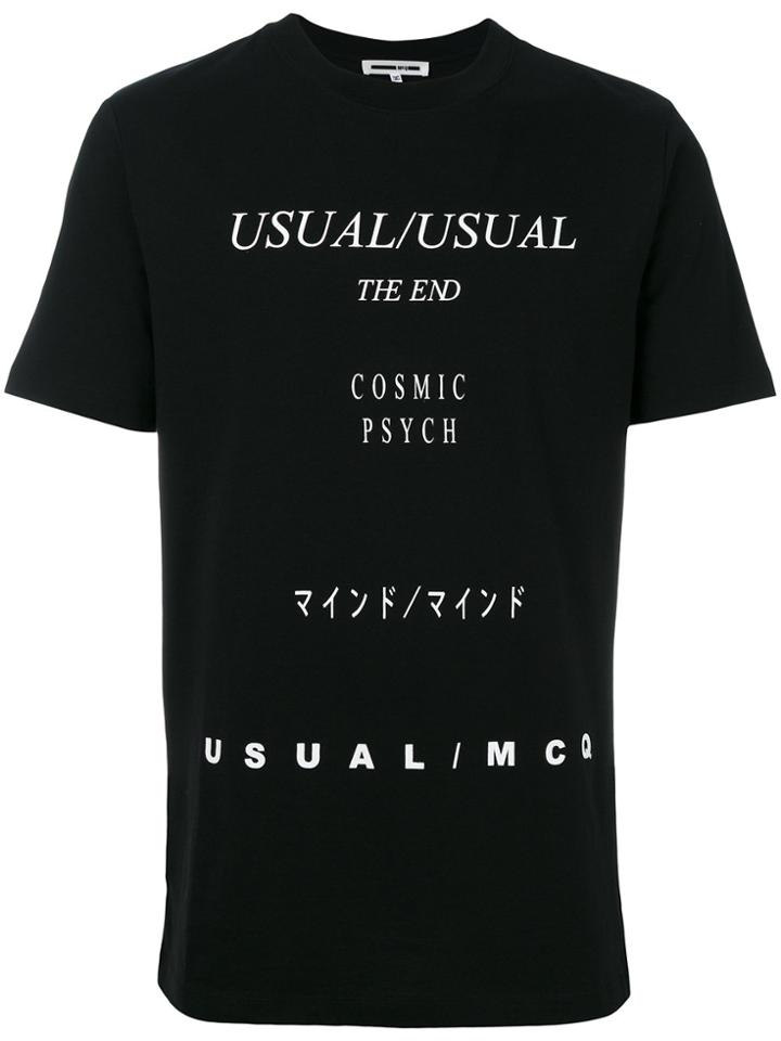 Mcq Alexander Mcqueen Lyrics T-shirt - Black