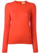 Tory Burch Crew Neck Jumper, Women's, Size: Xs, Red, Cashmere