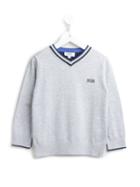 Boss Kids V-neck Jumper, Boy's, Size: 6 Yrs, Grey