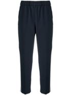 Peserico Stripe Detailed Trousers - Blue
