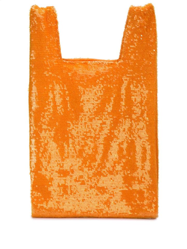 Ashish Sequin Slouchy Tote - Orange