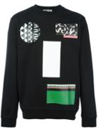 Mcq Alexander Mcqueen Mixed Print Sweatshirt, Men's, Size: Xl, Black, Cotton