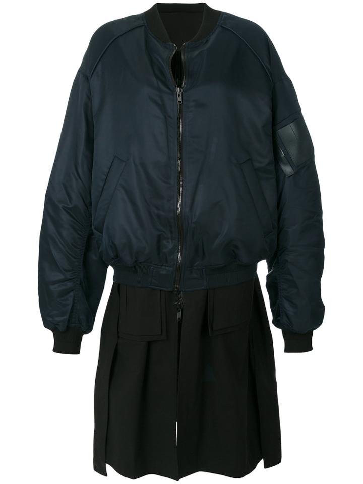 Juun.j Two Piece Bomber Jacket - Black