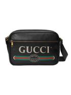 Gucci Gucci Print Shoulder Bag - Black